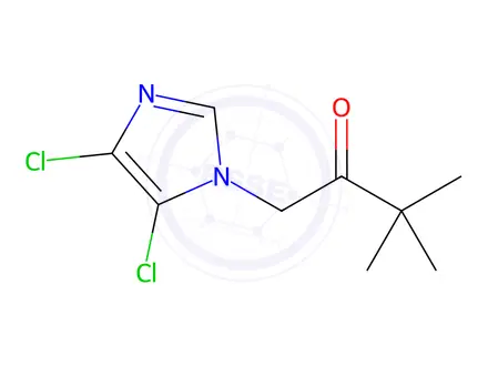 Chemical structure of 1-(4,5-dichloro-1H-imidazol-1-yl)-3,3-dimethyl-2-butanone