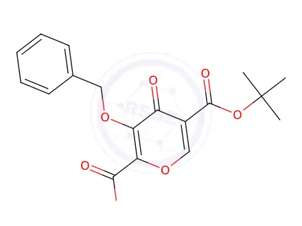 Chemical structure of 5-tert-Butyl 2-ethyl 3-(benzyloxy)-4-oxo-4H-pyran-2,5-dicarboxylate