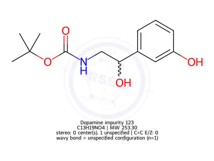 Chemical structure of Dopamine Impurity 123