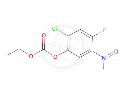 Chemical structure of 2-chloro-4-fluoro-5-nitrophenyl ethyl carbonate