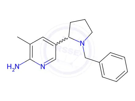 Chemical structure of 5-(1-Benzylpyrrolidin-2-yl)-3-methylpyridin-2-amine