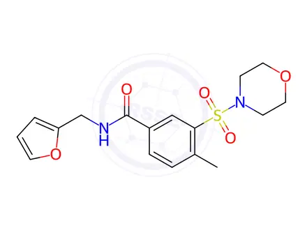 Chemical structure of N-(Furan-2-ylmethyl)-4-methyl-3-(morpholinosulfonyl)benzamide