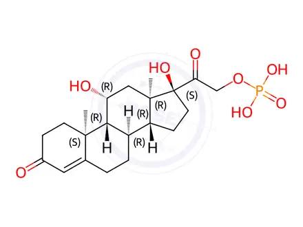 Chemical structure of Prednisolone EP Impurity A Hydrochloride