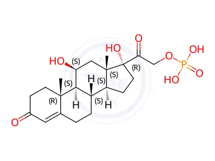 Chemical structure of Hydrocortisone 21-phosphate