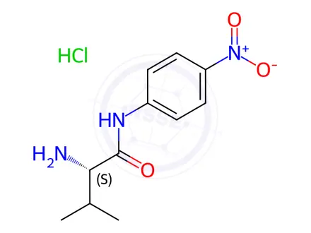 Chemical structure of H-Val-pNA · HCl