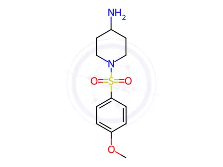 Chemical structure of 1-((4-Methoxyphenyl)sulfonyl)piperidin-4-amine
