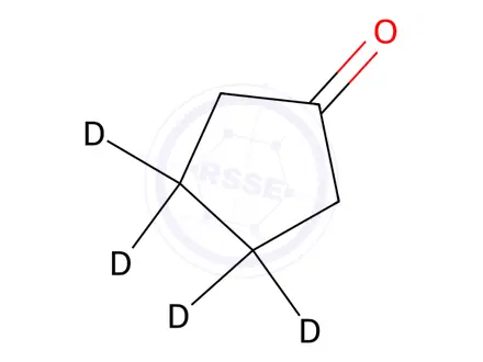 Chemical structure of Cyclopentanone-β-d4