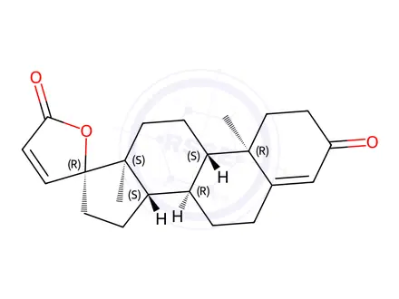 Chemical structure of (8R,9S,10R,13S,14S,17R)-10,13-Dimethyl-1,6,7,8,9,10,11,12,13,14,15,16-dodecahydro-5'H-spiro[cyclopenta[a]phenanthrene-17,2'-furan]-3,5'(2H)-dione