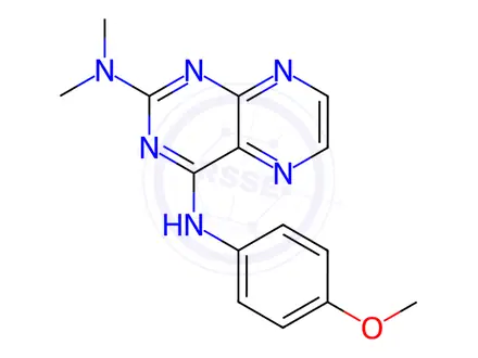 Chemical structure of N4-(4-Methoxyphenyl)-N2,N2-dimethylpteridine-2,4-diamine