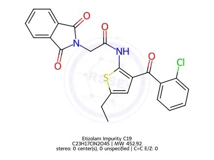 Chemical structure of Etizolam Impurity C19