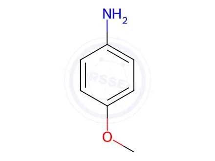 Chemical structure of p-Anisidine