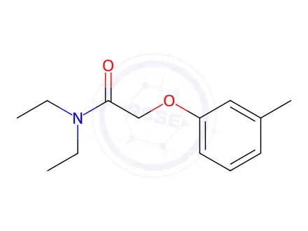 Chemical structure of N,N-diethyl-2-(m-tolyloxy)acetamide