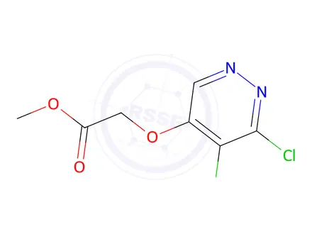 Chemical structure of Methyl 2-((5,6-dichloropyridazin-4-yl)oxy)acetate