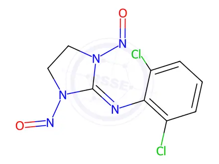 Chemical structure of Di-Nitroso-Clonidine