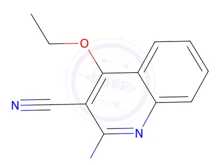 Chemical structure of 3-Quinolinecarbonitrile,2-amino-4-ethoxy-(9CI)