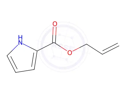 Chemical structure of 1H-Pyrrole-2-carboxylicacid,2-propenylester(9CI)