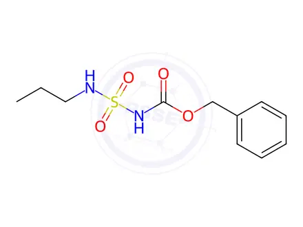 Chemical structure of Benzyl [(propylamino)sulfonyl]carbamate