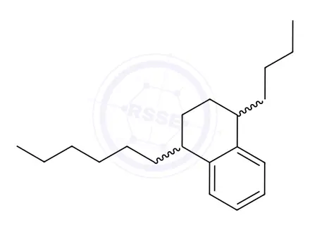Chemical structure of 1-Butyl-4-hexyl-1,2,3,4-tetrahydronaphthalene