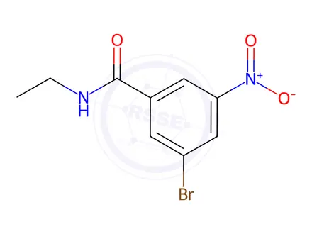 Chemical structure of N-Ethyl 3-bromo-5-nitrobenzamide