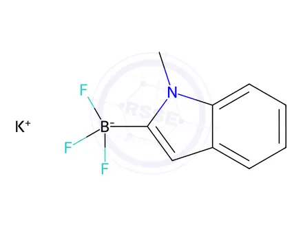 Chemical structure of Potassium trifluoro(1-methylindol-2-yl)borate
