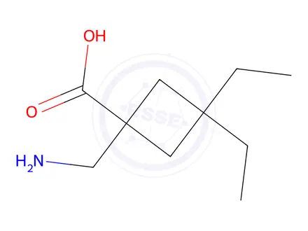 Chemical structure of 1-(Aminomethyl)-3,3-diethylcyclobutane-1-carboxylic acid
