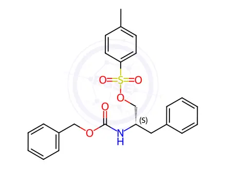 Chemical structure of Benzyl N-[(S)-1-Benzyl-2-(tosyloxy)ethyl]carbamate