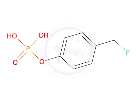 Chemical structure of 4-(fluoromethyl)phenyl phosphate