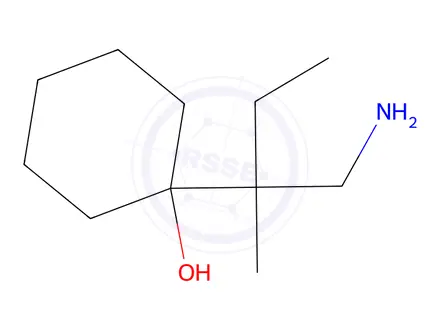 Chemical structure of 1-(1-Amino-2-methylbutan-2-yl)cyclohexan-1-ol