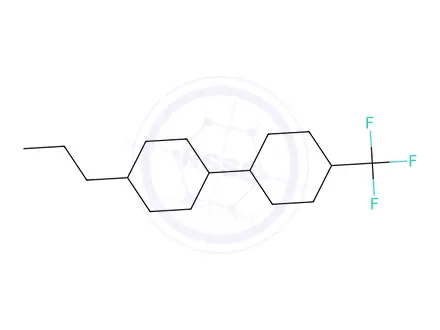 Chemical structure of 1,1′-Bicyclohexyl, 4-propyl-4′-(trifluormethyl)-, (trans,trans)-