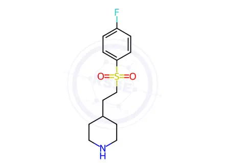 Chemical structure of 4-(2-((4-Fluorophenyl)sulfonyl)ethyl)piperidine