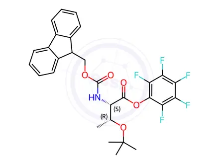 Chemical structure of Fmoc-Thr(tBu)-OPfp