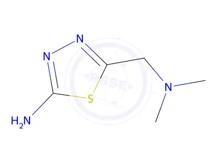 Chemical structure of 5-[(dimethylamino)methyl]-1,3,4-thiadiazol-2-amine