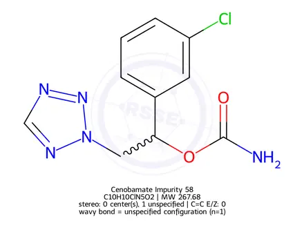 Chemical structure of Cenobamate Impurity 58