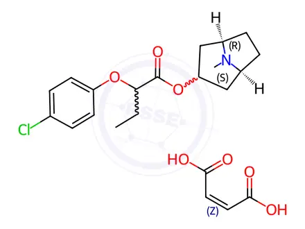 Chemical structure of SM-21 Maleate