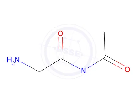 Chemical structure of Acetamide, N-acetyl-2-amino-N-methyl-(9CI)