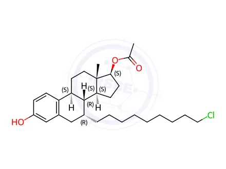 Chemical structure of Fulvestrant Chloro Impurity