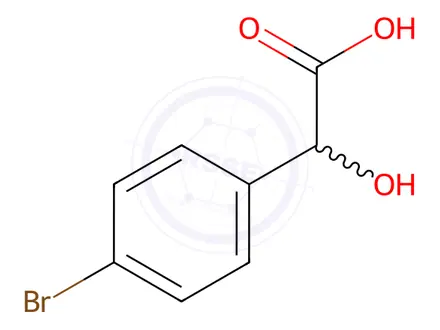 Chemical structure of 4-Bromomandelic acid