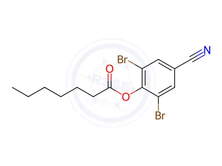 Chemical structure of Bromoxynil-heptanoate