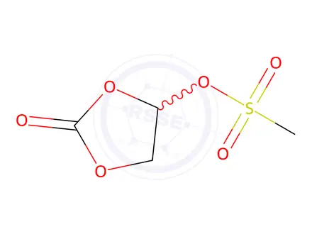 Chemical structure of 2-oxo-1,3-dioxolan-4-yl methanesulfonate