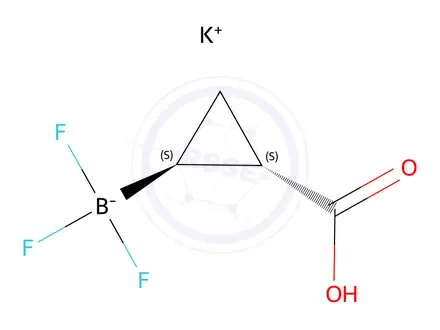 Chemical structure of Potassium ((1S,2S)-2-carboxycyclopropyl)trifluoroborate