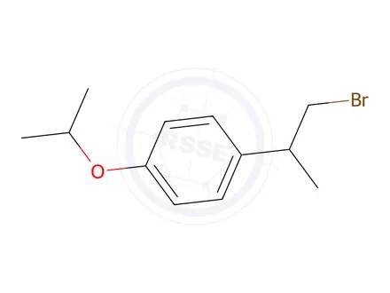 Chemical structure of 1-(1-Bromopropan-2-yl)-4-isopropoxybenzene