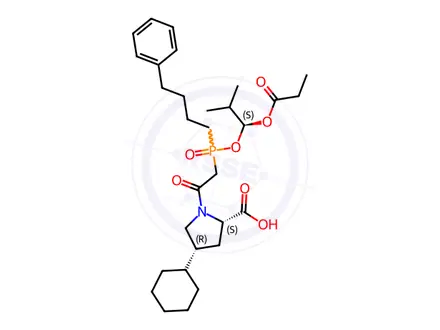 Chemical structure of Fosinopril Sodium EP impurity D