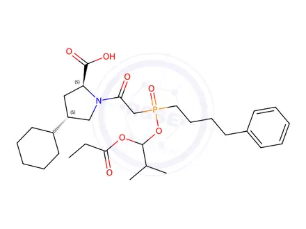 Chemical structure of Fosinopril EP Impurity C (Fosinopril USP Related Compound C)