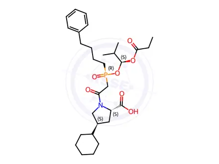 Chemical structure of Fosinopril