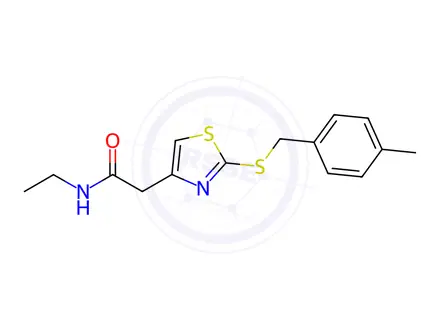 Chemical structure of N-Ethyl-2-(2-((4-methylbenzyl)thio)thiazol-4-yl)acetamide