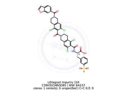Chemical structure of Lifitegrast Impurity 143