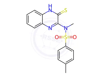 Chemical structure of n-(3-Mercaptoquinoxalin-2-yl)-n,4-dimethylbenzenesulfonamide