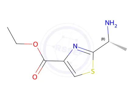 Chemical structure of (R)-Ethyl 2-(1-aminoethyl)thiazole-4-carboxylate