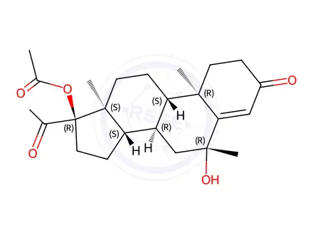 Chemical structure of Medroxyprogesterone Acetate EP Impurity A