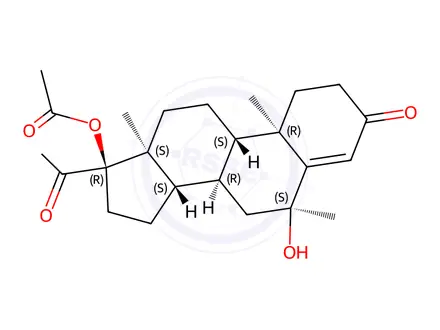 Chemical structure of Medroxyprogesterone Acetate Impurity 13